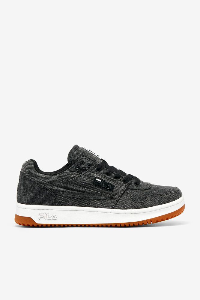 Fila Sneakers Mens Black - T-2 Denim - Philippines 9642735-HF